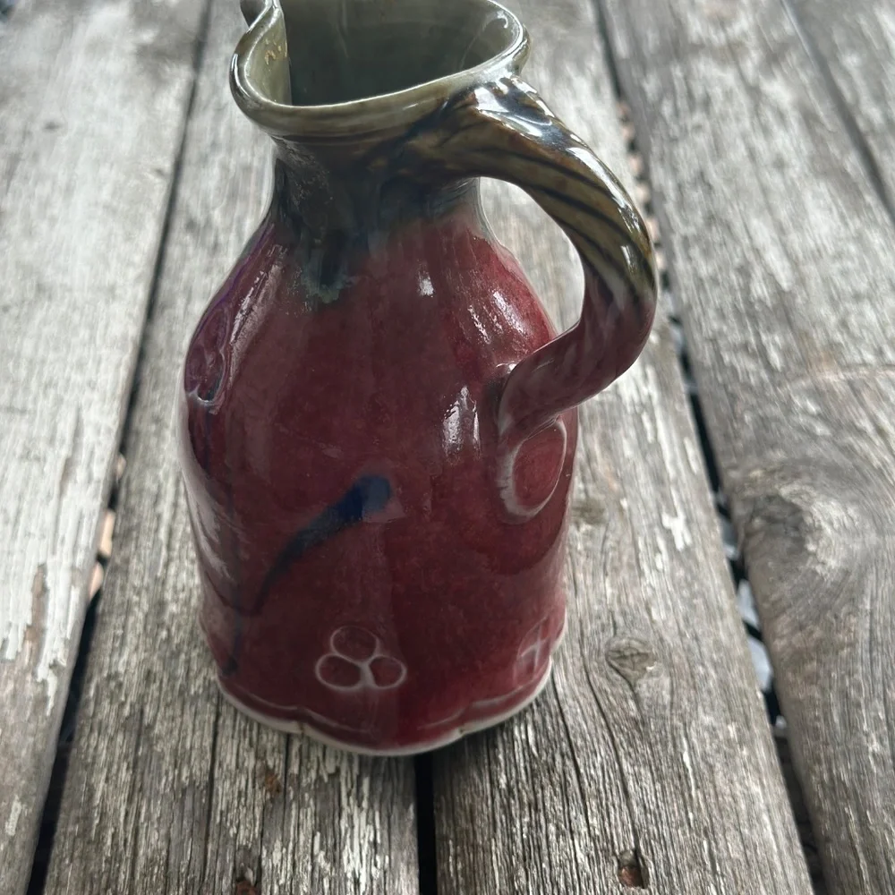 Clay Red Glaze Bottle